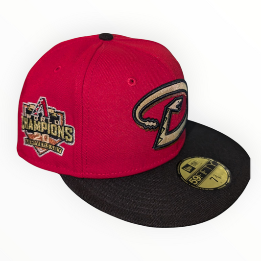 Men's Arizona Diamondbacks New Era Red/Blk 59FIFTY Fitted Hat